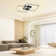 LED Ceiling Light 2-Bulb Square Dimmable Modern with Remote Control Living Room 52W