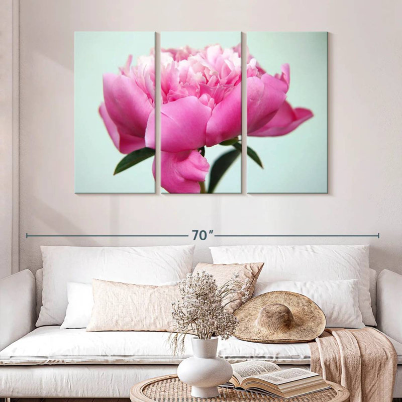 Fleur de pivoine Harnek, H 32 po x l 50 po