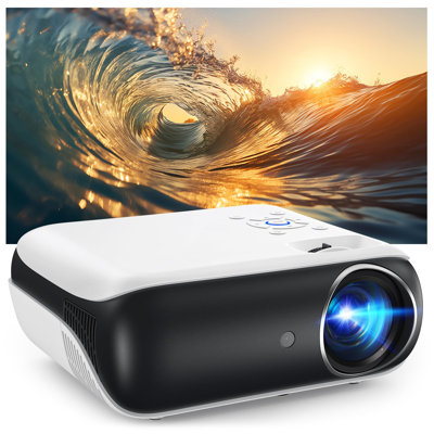 Projector, Native 1080P Bluetooth Projector, Portable Outdoor Movie Projector, Full HD Mini Projector With Speaker For Home Bedroom, Compatible With Smartphone,HDMI,USB,AV,Fire Stick,PS5