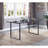 Gray Oak & Black Dining Table With Sled Base