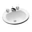 Commercial Vitreous China Oval Drop-In Bathroom Sink with Overflow-1707969-2746323