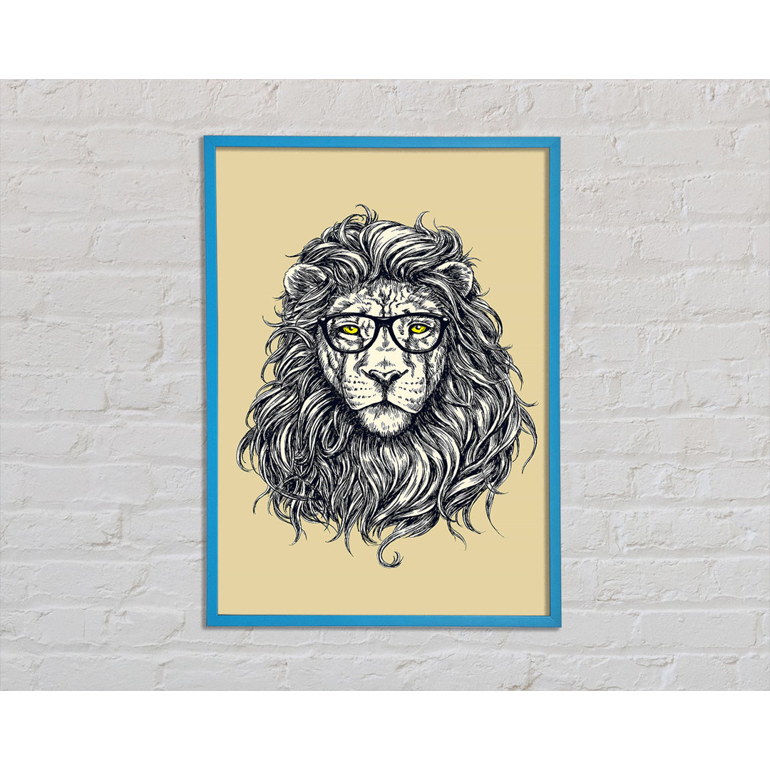 Smart Lion Gerahmter Druck Wandkunst