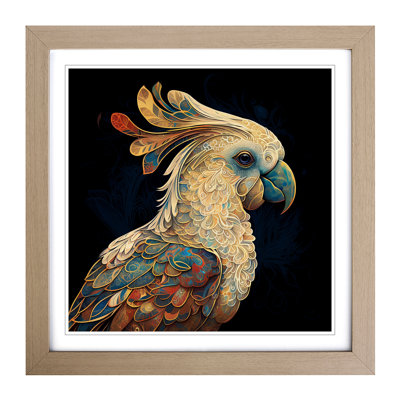 Cockatoo Paisley Art - Framed Print