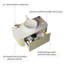 Bathroom Vanity with Sink, Wall-Mounted Floating Curved Edges Striped Bathroom Storage Cabinet-2110843268-2097176539