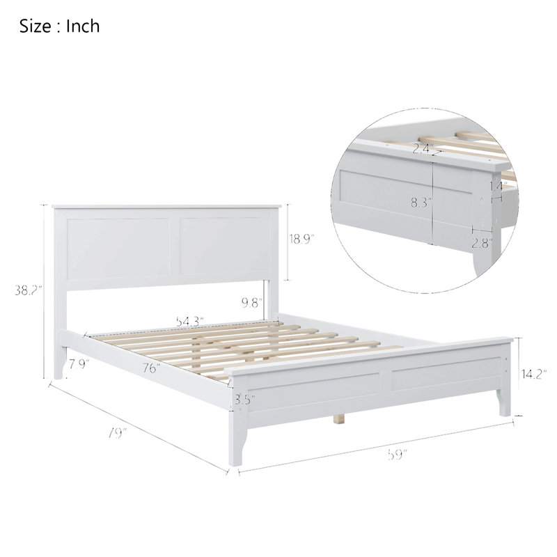 Lit plateforme Modern