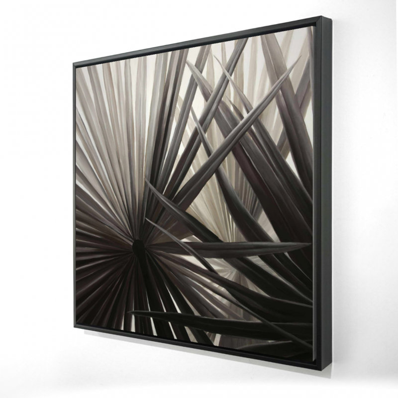 " Grayscale Tropical Plants "