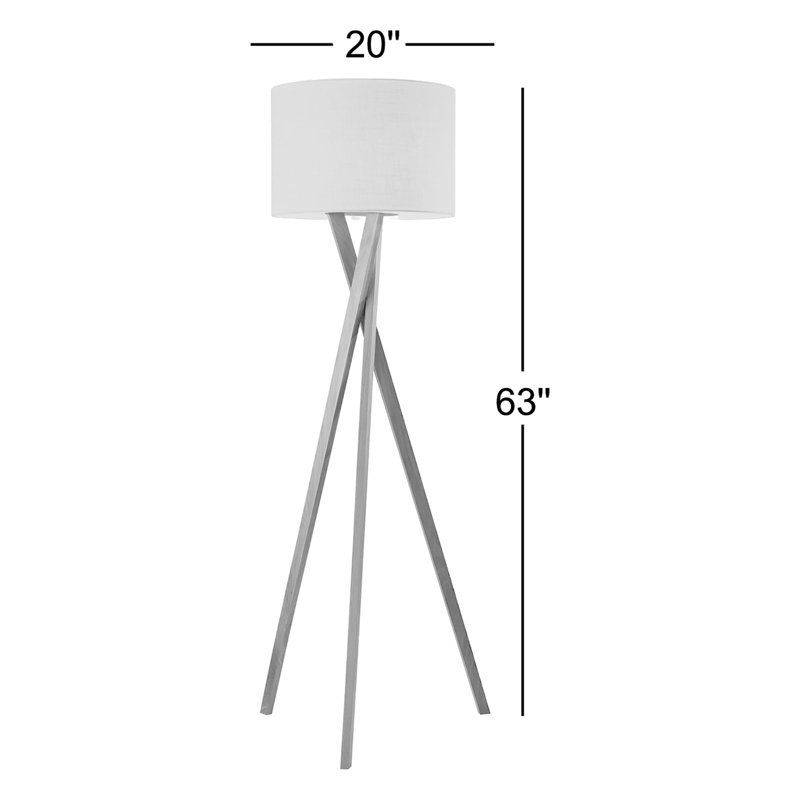 Harcourt 63'' Tripod Floor Lamp, Natural Wood