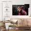 Vache abstraite sur toile-200053807