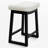 24'' Saddle Seat Counter Height Barstool with Solid Wood Frame-119617586