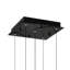 Mini-luminaire suspendu 12 po à DEL intégré avec verre texturé fabriqué à la main pour îlot de cuisine-1210075136