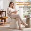 Chaise de coiffeuse en fausse fourrure avec rangement, siège rembourré en fourrure, chaises multifonctionnelles modernes pour le maquillage, chambre blanche