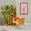 «Peace Hand & Stars», toile flottante encadrée brune par Nataly White-1095250877-1095250876