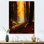 «Warm Autumn Sunlight Shining In The Forest», reproduction sur toile