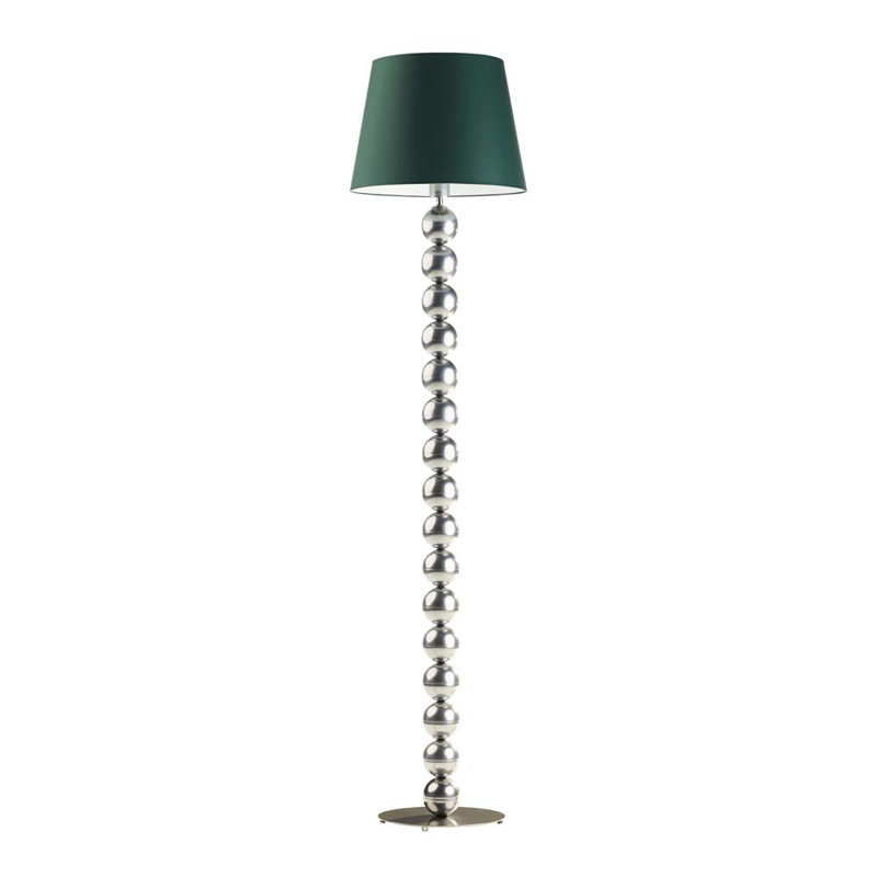 Ayanami 166cm Traditional Floor Lamp, Silver, Green