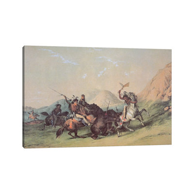 Native Americans Killing A Bear by George Catlin - Gallery-Wrapped Canvas Giclée on Canvas