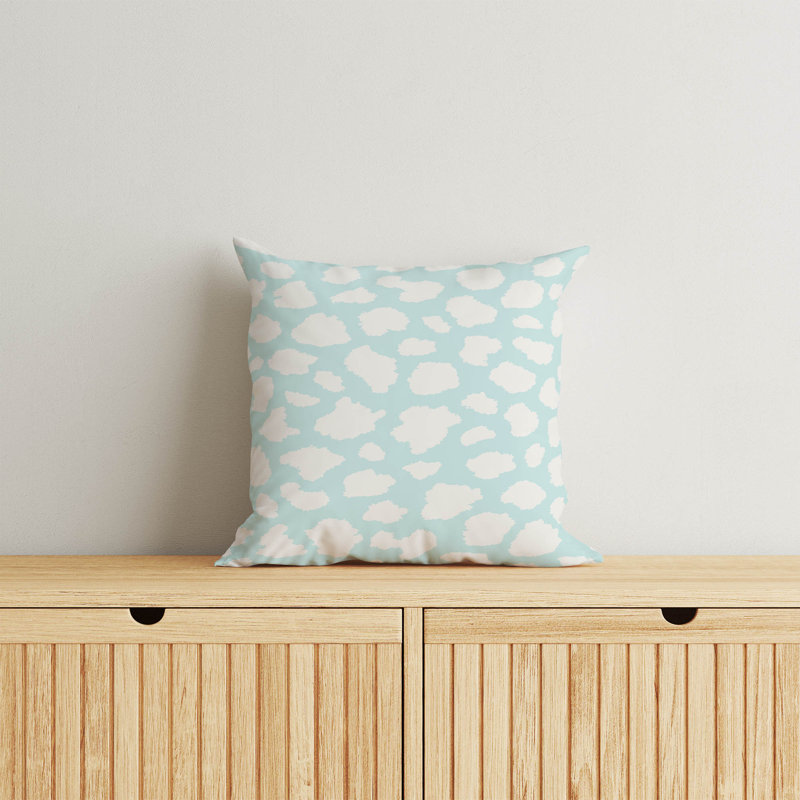 Coussin Animal Spot, H 16 po x l 16 po, Bleu clair / bleu