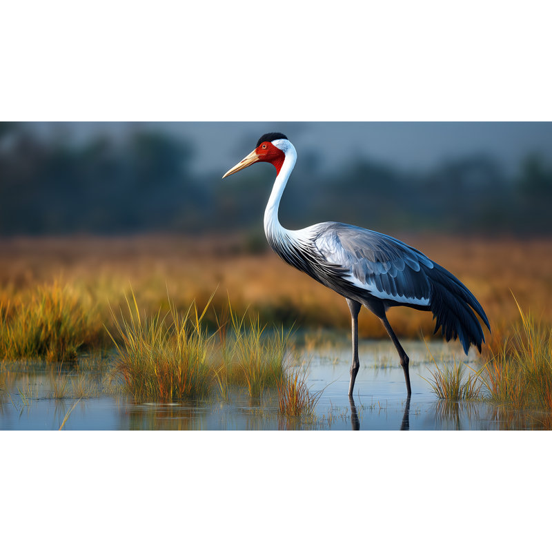 Art mural sur toile Wetland Majesty, H 24 po x l 48 po