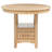 Round Dining Table with storage cabinet