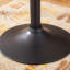 Table de bar en métal avec plateau carré noir et fonction réglable - hauteur de 26 po à 36 po