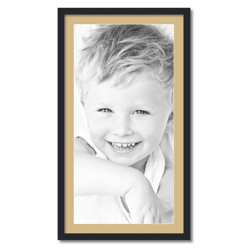 Cadre pour photo simple 18 po x 36 po en bois mat, Automne doré