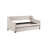 Upholstered Daybed With Trundle, Twin Size Frame, Beige Velvet-2022959023
