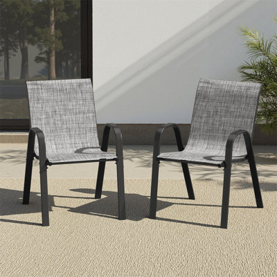 Ensemble de 4 chaises de salle à manger empilables