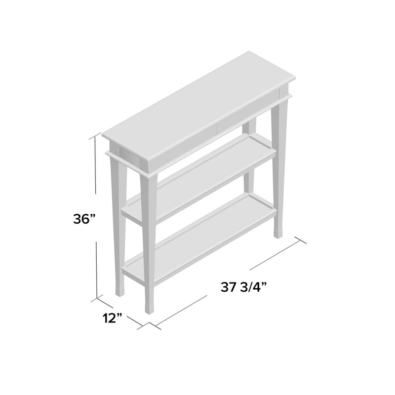 Castle Bromwich 37.75'' Solid Wood Console Table