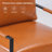 Bradon 24.6'' Wide Vintage Soft Vegan Leather Arm Accent Chair with Removable Backrest-236760278-244327591