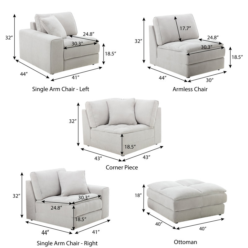 Buchanon Upholstered 112'' Sofa