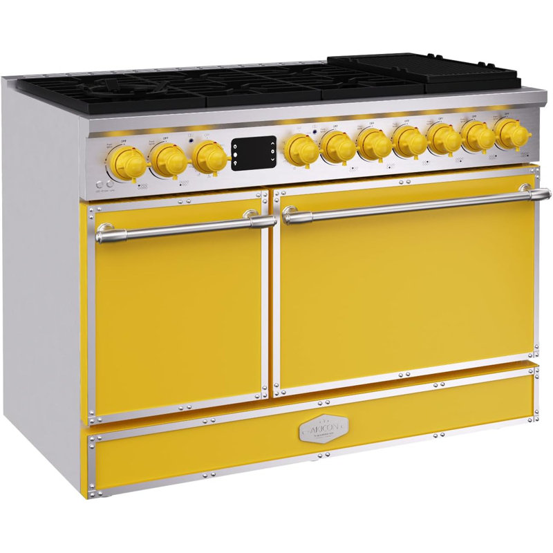 Akicon Freestanding Gas Cooktop Oven Combo, Features Sealed Burners, Rapid Convection Oven, Convertible Fuel (NG/LP), Durable Cast Iron Grating (LYSLYSB3)