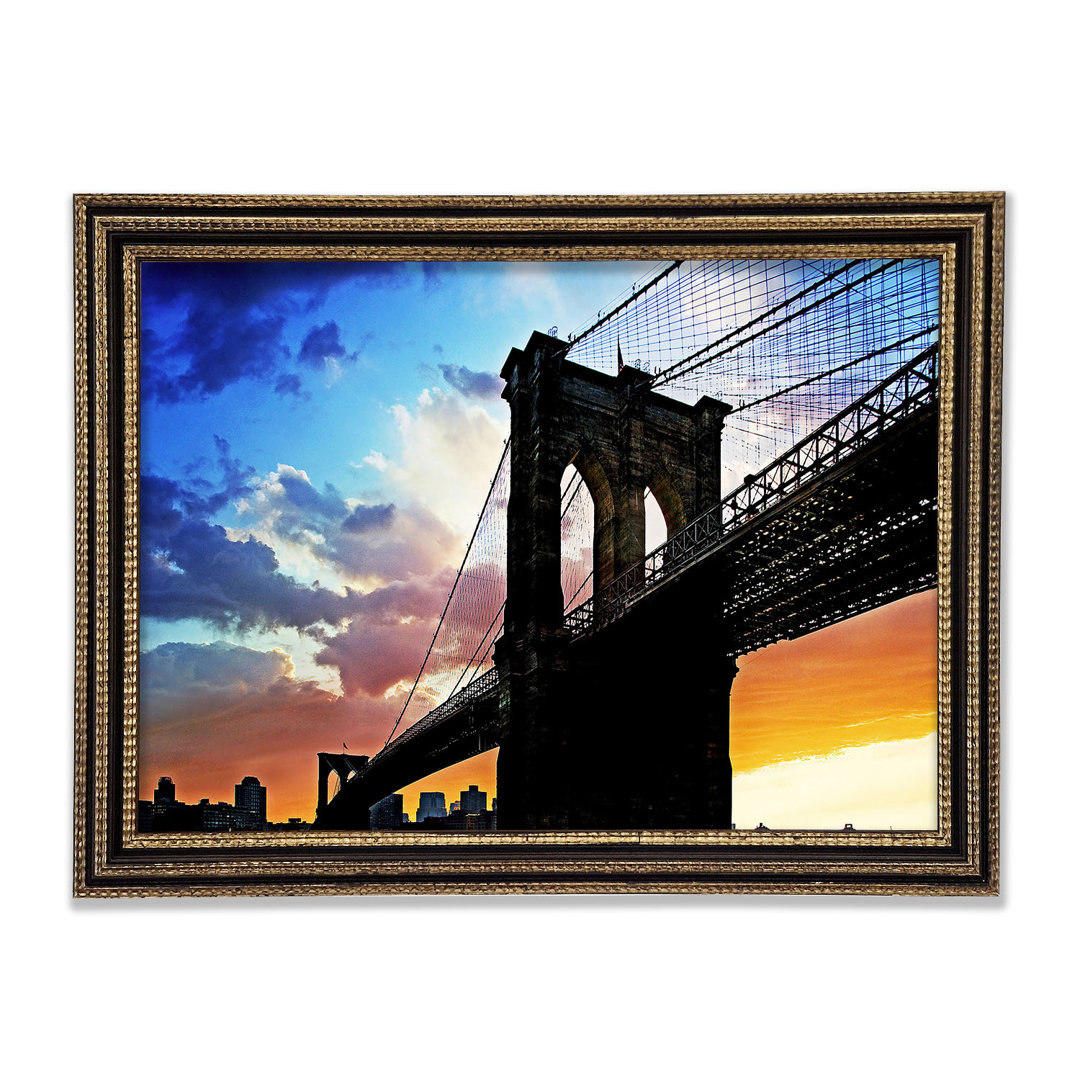 Under Brooklyn Bridge Sunlight - Einzelner Bilderrahmen Kunstdrucke