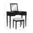 Fidelmar 36" 2-Drawer Flip Top Mirror Vanity with Butterfly Print Stool-291653897