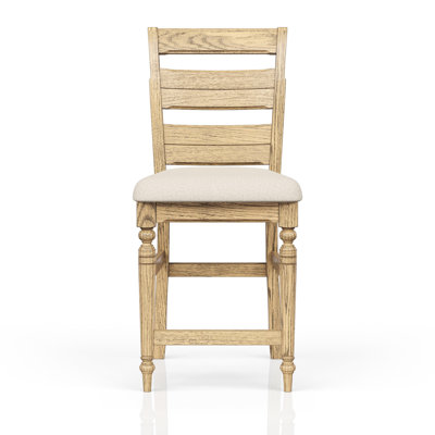 - Tabouret de comptoir à dossier coloré avec siège rembourré doux, pieds avant décoratifs et support, 24,4 po de largeur pour les comptoirs, repose-pieds tourné large, 27,2 lb