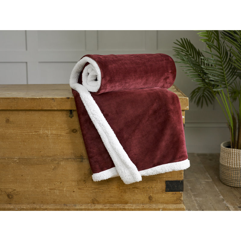 Sherpa Throw, Maroon