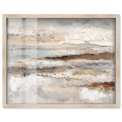 Reproduction d'art de la boîte aux ombres arctique «Dunes arctiques» par Art Remedy