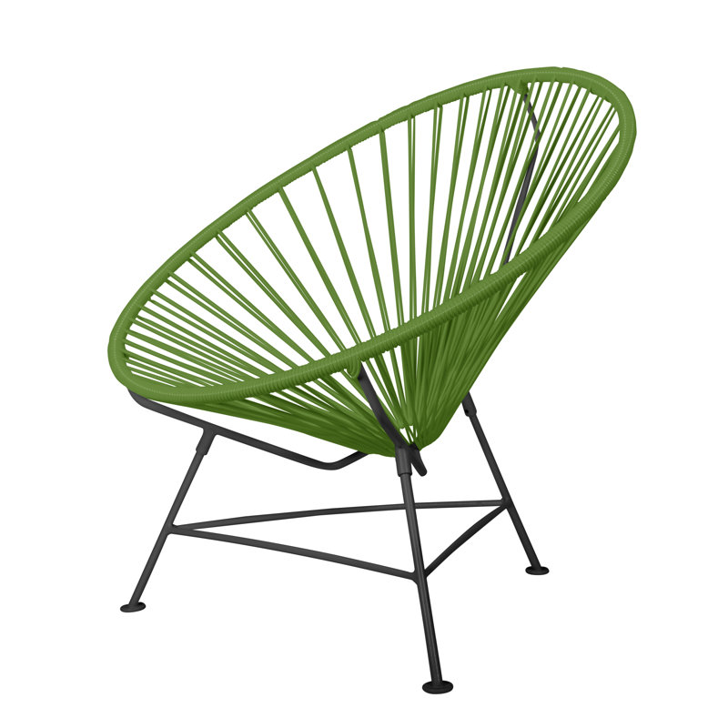 Innit Indoor Handmade Lounge Chair, Cactus/Black