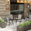 Outdoor Stackable Garden Patio Dining Armchairs with PVC-coated polyester Seat-125544592-121377057