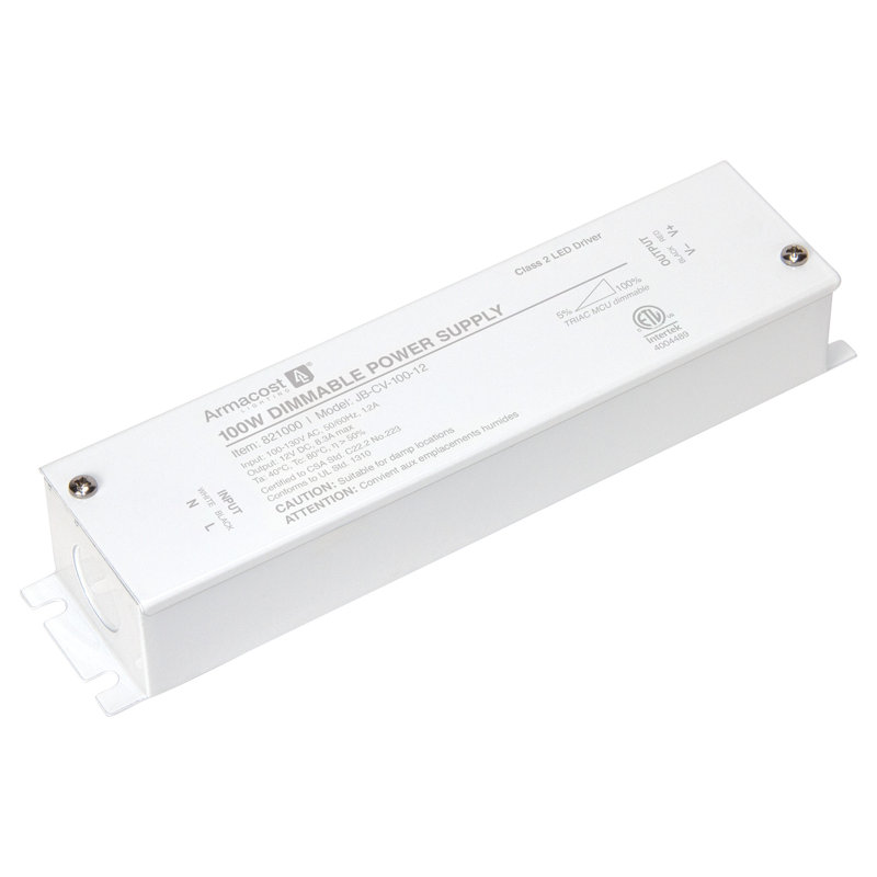 Transformateur 100W à DEL à intensité variable avec enceinte 12V DC