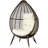 Dixion Teardrop Patio Chair with Cushions