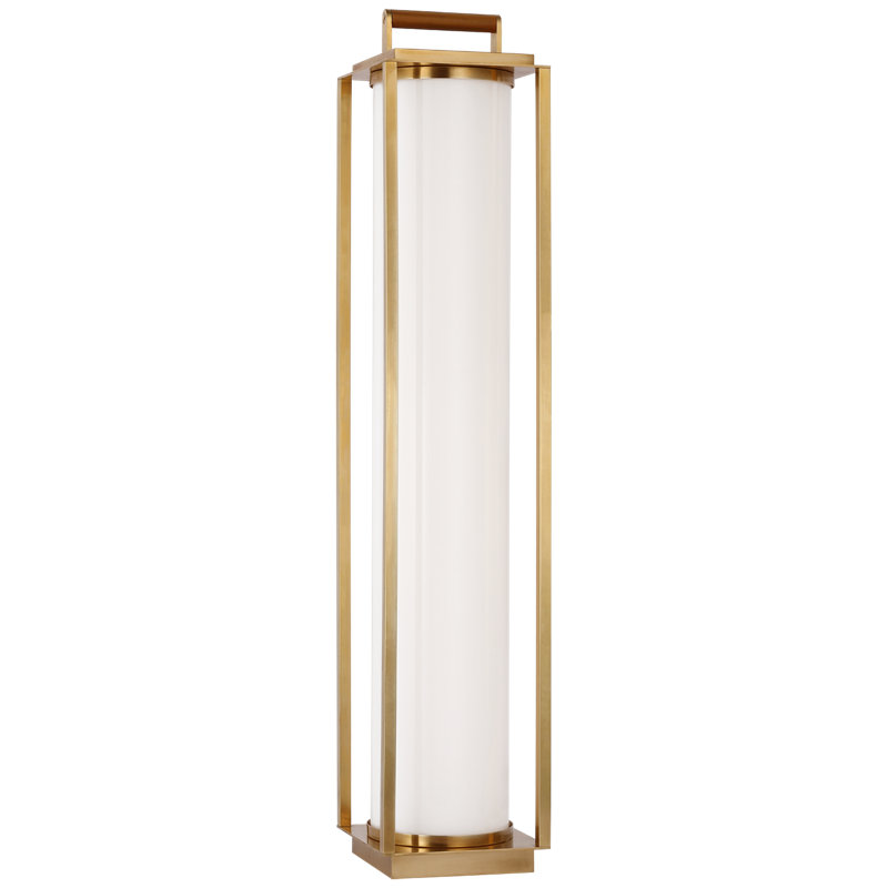 Northport LED Floor Lamp, Natural Brass