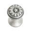 Acanthus small knob with flared foot Rosette stylein Satin-597961741