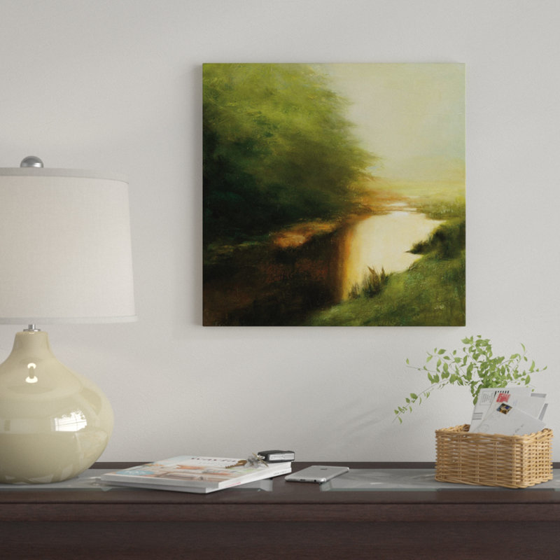 « spring matinée », impression sur toile, H 37 po x l 37 po x P 1,5 po, Pas de tapis, Toile tendue