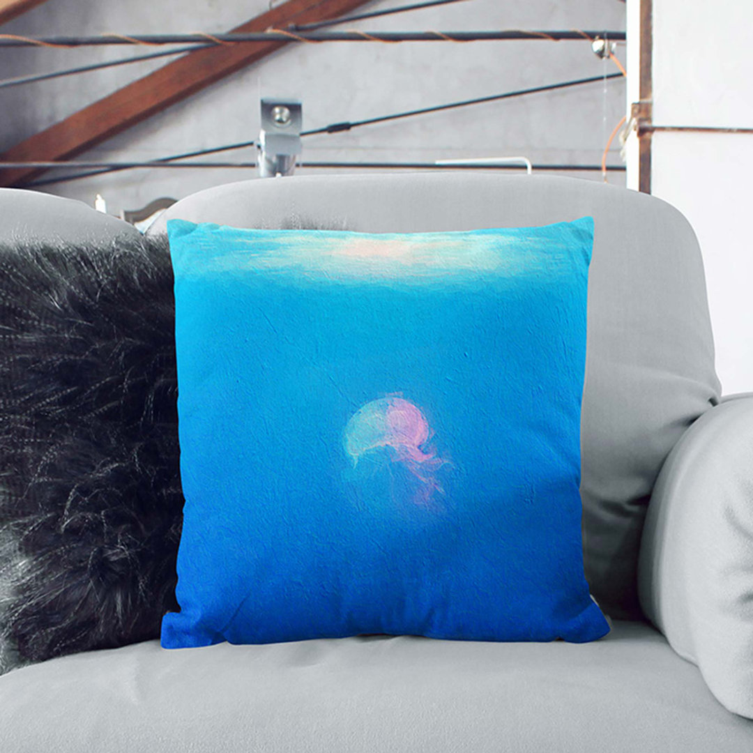 Jellyfish with Sunlight Cushion with Filling