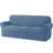 4 Piece Stretch Jacquard Couch Cover, Sofa Slipcover for 3 Cushion Couch, Machine Washable Furniture Protector(Sofa, Denim Blue)-1400389059