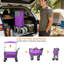 Chariot pliant multifonctionnel à poussoir avec poignée rotative et auvent, pneus de plage de 9 po x 4 po pour le camping et la plage, capacité de charge de 480 lb, grande capacité de 300 L pour le transport, l'épicerie et l'utilisation à l'extérieur-125533391