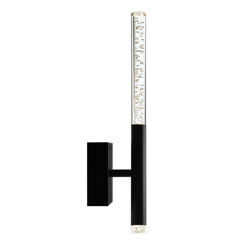 Thurso Steel LED Armed Sconce, Black