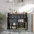 Modern Liquor Cabinet with Wine Rack and Buffet Sideboard, Fluted Glass Doors and Storage Drawers for Kitchen, Dining Room, Living Room, Coffee Bar-1648006911