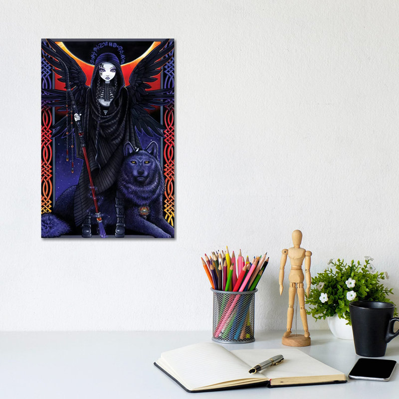 Rayvnwolf 1 Piece Wrapped Canvas Wall Art, 20.32 cm H x 30.48 cm W