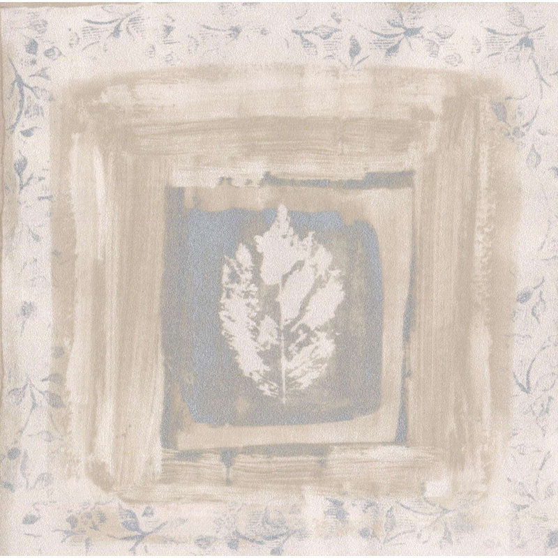  Bordure de papier peint à motif abstrait L 15 pi x l 7 po Rustic Squares