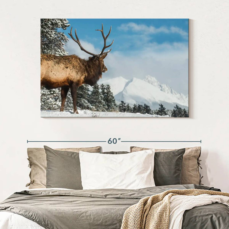 Brampt Elk Winter Journey, 34" H x 51" W